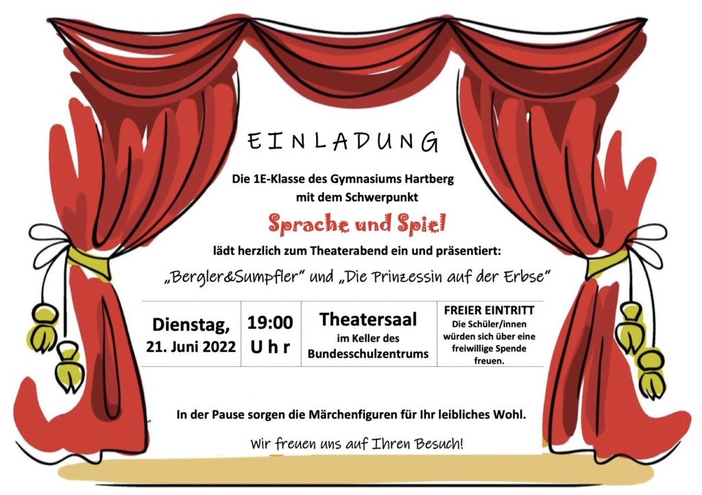 Theaterabend „Sprache und Spiel“ Gymnasium Hartberg